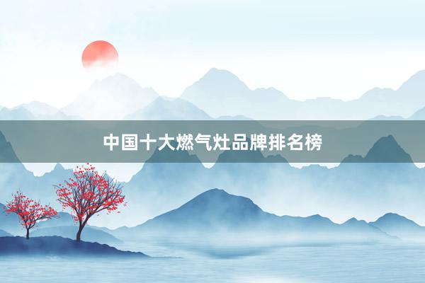 中国十大燃气灶品牌排名榜